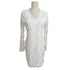 Elegant Ladies Wrap Bodycon Dress with Soft Lace Long Sleeves for Parties and Daily Wear